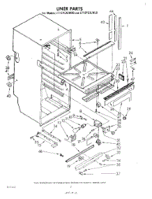 02 - Liner , Lit / Optional parts for Whirlpool Refrigerator ET12PCXLWR0 from AppliancePartsPros.com