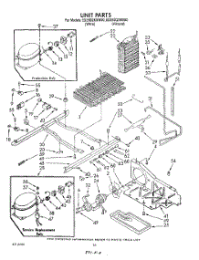 10 - Unit parts for Whirlpool Refrigerator ED25DQXWN00 from AppliancePartsPros.com