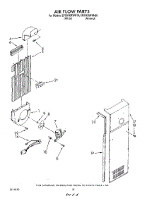 11 - Air Flow parts for Whirlpool Refrigerator ED25DQXWN00 from AppliancePartsPros.com