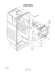 03 - Liner parts for Whirlpool Refrigerator ET14AKXSW04 from AppliancePartsPros.com