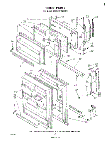 06 - Door , Lit / Optional parts for Whirlpool Refrigerator EHT201VKWR6 from AppliancePartsPros.com