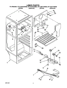 03 - Liner, Lit / Optional parts for Whirlpool Refrigerator ET14JKXAN00 from AppliancePartsPros.com