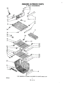 04 - Freezer Interior parts for Whirlpool Refrigerator EHD262MKWR0 from AppliancePartsPros.com