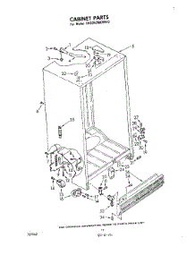 08 - Cabinet parts for Whirlpool Refrigerator EHD262MKWR0 from AppliancePartsPros.com