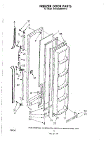 09 - Freezer Door parts for Whirlpool Refrigerator EHD262MKWR0 from AppliancePartsPros.com