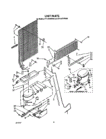 07 - Unit parts for Whirlpool Refrigerator ET14JKXWN00 from AppliancePartsPros.com