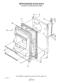 08 - Refrigerator Door , Lit / Optional parts for Whirlpool Refrigerator ET14JKXWN00 from AppliancePartsPros.com