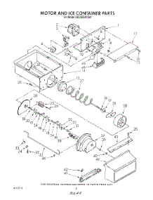 06 - Motor And Ice Container parts for Whirlpool Refrigerator ED25DQXVS01 from AppliancePartsPros.com