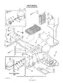 10 - Unit parts for Whirlpool Refrigerator ED25DQXVS01 from AppliancePartsPros.com