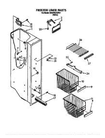 Freezer Liner parts for Whirlpool Refrigerator ED22RQXXN01 from AppliancePartsPros.com