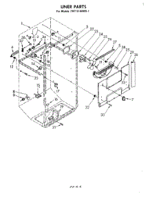 04 - Liner parts for Whirlpool Refrigerator EHT161AKWR1 from AppliancePartsPros.com