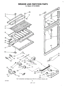 06 - Breaker And Partition parts for Whirlpool Refrigerator EHT161AKWR1 from AppliancePartsPros.com