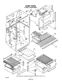 03 - Liner parts for Whirlpool Refrigerator EHT201ZKWR4 from AppliancePartsPros.com