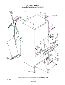 03 - Cabinet parts for Whirlpool Refrigerator ET14CCRWN00 from AppliancePartsPros.com