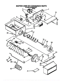 Motor And Ice Container parts for Whirlpool Refrigerator ED22RQXXN01 from AppliancePartsPros.com
