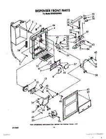 09 - Dispenser Front parts for Whirlpool Refrigerator ED25DQXVN01 from AppliancePartsPros.com