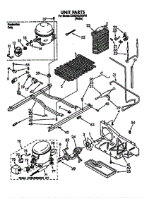 Unit parts for Whirlpool Refrigerator ED22RQXXN01 from AppliancePartsPros.com