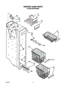 05 - Freezer Liner parts for Whirlpool Refrigerator ED27DQXXW00 from AppliancePartsPros.com