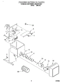 05 - Freezer Interior parts for Whirlpool Refrigerator ED22TWXDW01 from AppliancePartsPros.com