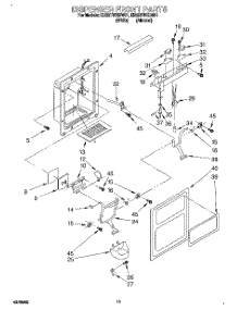 08 - Dispenser Front parts for Whirlpool Refrigerator ED22TWXDW01 from AppliancePartsPros.com