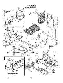 10 - Unit parts for Whirlpool Refrigerator ED27DQXXW00 from AppliancePartsPros.com