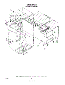 04 - Liner parts for Whirlpool Refrigerator EJT161XKWR2 from AppliancePartsPros.com