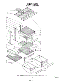 05 - Shelf parts for Whirlpool Refrigerator EJT161XKWR2 from AppliancePartsPros.com