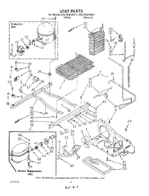 10 - Unit parts for Whirlpool Refrigerator ED27DQXWW11 from AppliancePartsPros.com