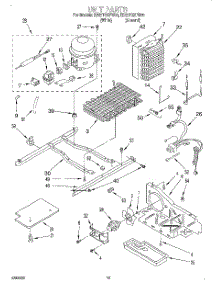 10 - Unit parts for Whirlpool Refrigerator ED22TQXFN00 from AppliancePartsPros.com