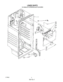 03 - Liner parts for Whirlpool Refrigerator ET12LKRWW00 from AppliancePartsPros.com