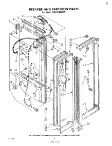 03 - Breaker And Partition parts for Whirlpool Refrigerator EHD261MMWR1 from AppliancePartsPros.com