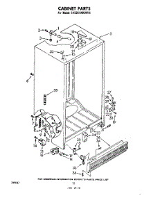 08 - Cabinet parts for Whirlpool Refrigerator EHD261MKWR4 from AppliancePartsPros.com