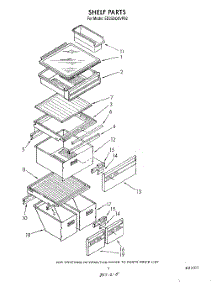 04 - Shelf parts for Whirlpool Refrigerator ED25DQXVP02 from AppliancePartsPros.com