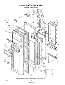06 - Refrigerator Door , Lit / Optional parts for Whirlpool Refrigerator EHD261MMWR1 from AppliancePartsPros.com