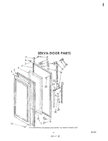 08 - Serva-Door parts for Whirlpool Refrigerator EHD261MMWR1 from AppliancePartsPros.com