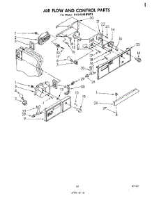 13 - Air Flow And Control parts for Whirlpool Refrigerator EHD261MMWR1 from AppliancePartsPros.com