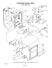 09 - Dispenser Front parts for Whirlpool Refrigerator ED25DQXVP02 from AppliancePartsPros.com