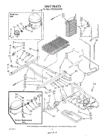 10 - Unit parts for Whirlpool Refrigerator ED25DQXVP02 from AppliancePartsPros.com