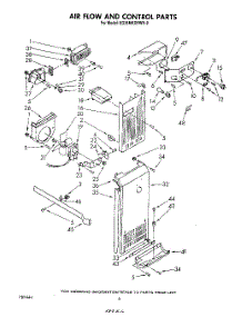 04 - Air Flow And Control parts for Whirlpool Refrigerator ED26MKXRWR0 from AppliancePartsPros.com