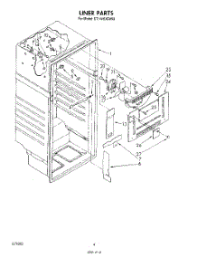 03 - Liner parts for Whirlpool Refrigerator ET14AKXSW02 from AppliancePartsPros.com