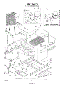 10 - Unit parts for Whirlpool Refrigerator ED25EMXPWR0 from AppliancePartsPros.com