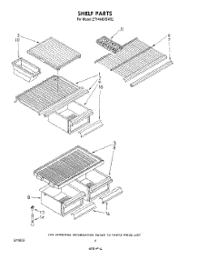 05 - Shelf parts for Whirlpool Refrigerator ET14AKXSW02 from AppliancePartsPros.com