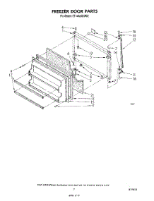 06 - Freezer Door parts for Whirlpool Refrigerator ET14AKXSW02 from AppliancePartsPros.com
