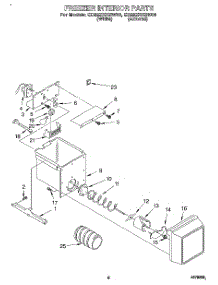 05 - Freezer Interior parts for Whirlpool Refrigerator ED22ZRXBW00 from AppliancePartsPros.com