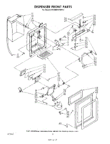 05 - Dispenser Front parts for Whirlpool Refrigerator ED26MMXRWR2 from AppliancePartsPros.com