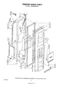 07 - Freezer Door parts for Whirlpool Refrigerator ED26MMXRWR2 from AppliancePartsPros.com