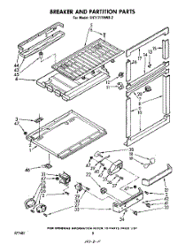 05 - Breaker And Partition parts for Whirlpool Refrigerator EHT171TKWR2 from AppliancePartsPros.com