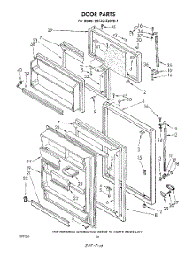 06 - Door, Not Illustrated parts for Whirlpool Refrigerator EHT201ZKWR7 from AppliancePartsPros.com