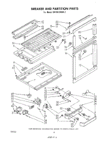 04 - Breaker And Partition parts for Whirlpool Refrigerator EHT201ZKWR7 from AppliancePartsPros.com