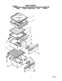 04 - Shelf parts for Whirlpool Refrigerator ED25DWXTW03 from AppliancePartsPros.com